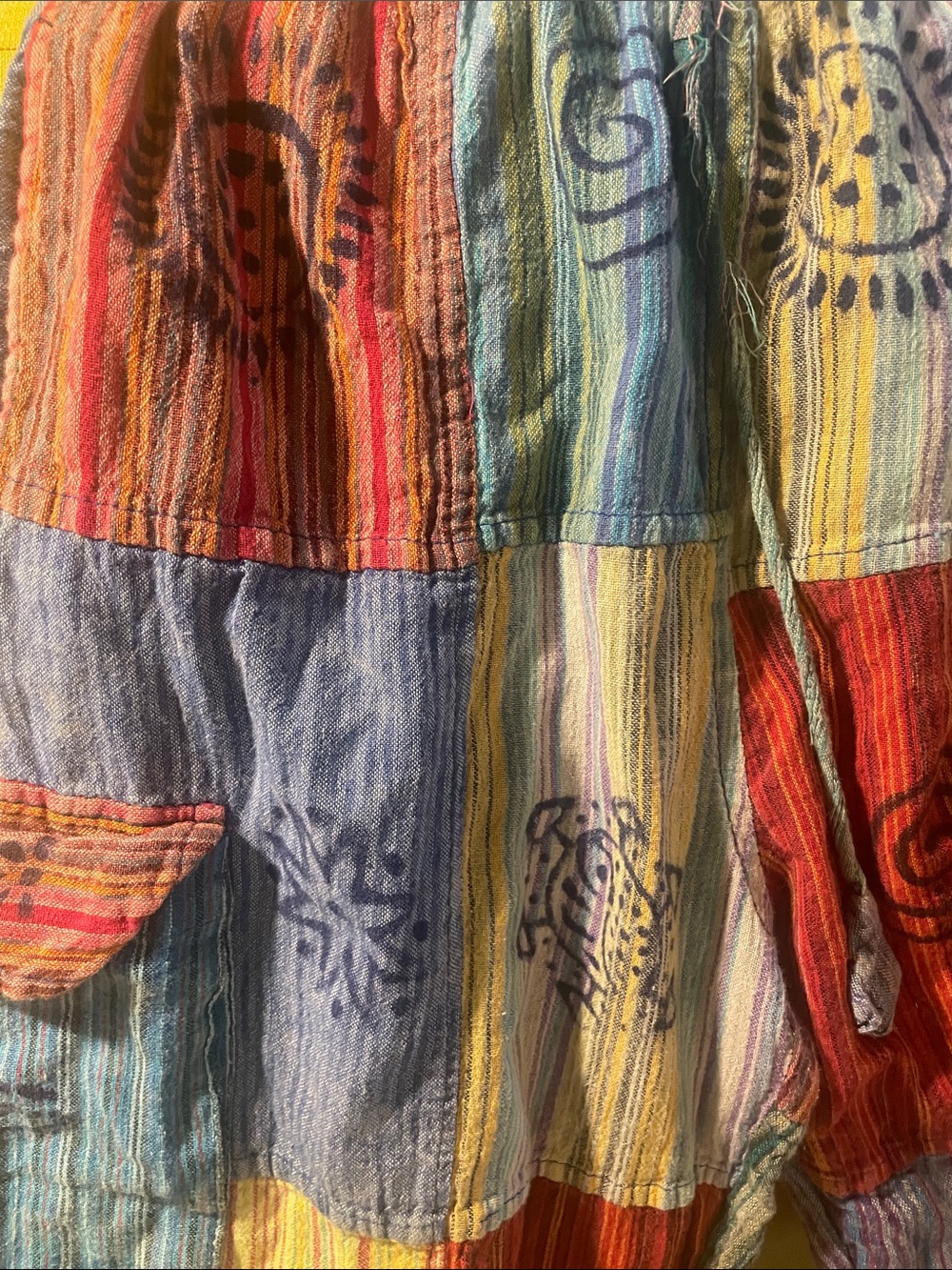 Multi-Color Patchwork Cargo Pants - Picture 2 of 6